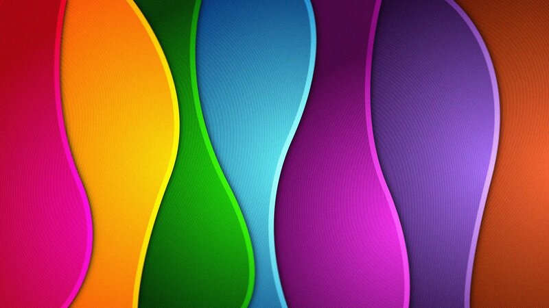 Colorful Wavy Stripes — Purple