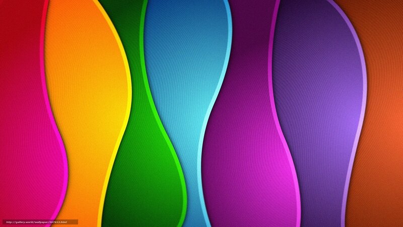 Colorful Wavy Stripes — Red