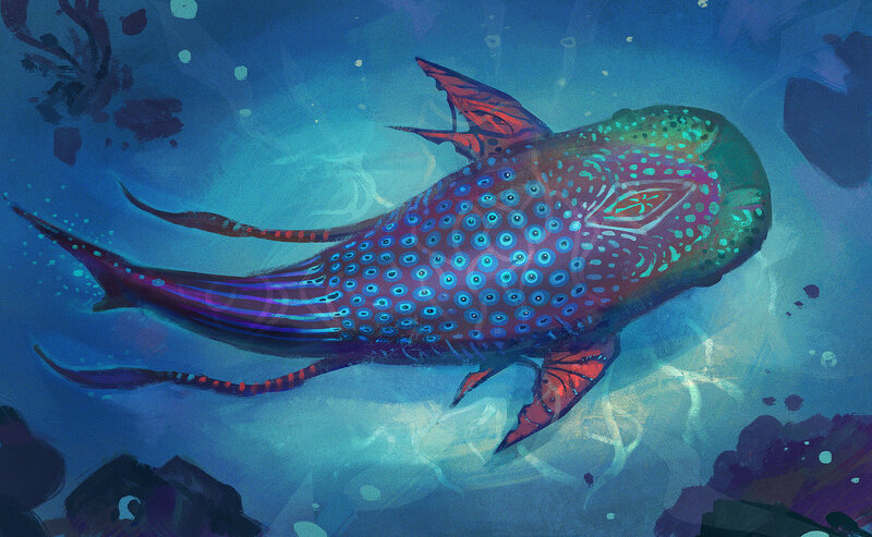 Colorful Whale-like Creature