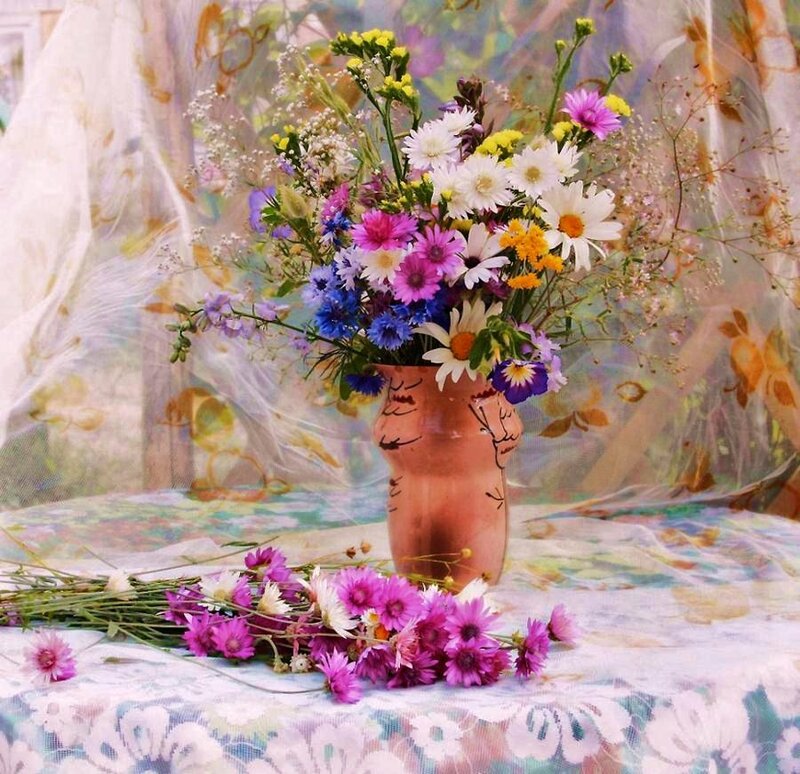 Colorful wildflower bouquet