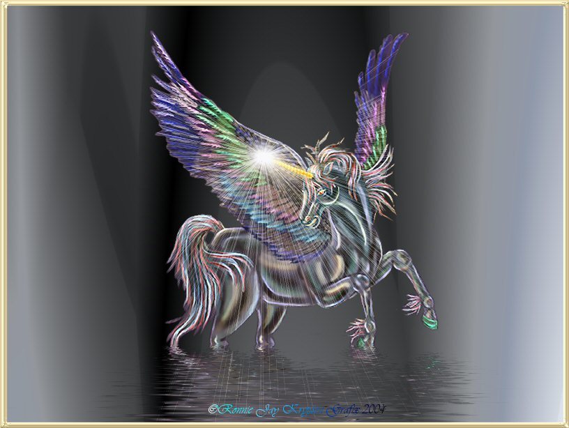 colorful winged unicorn