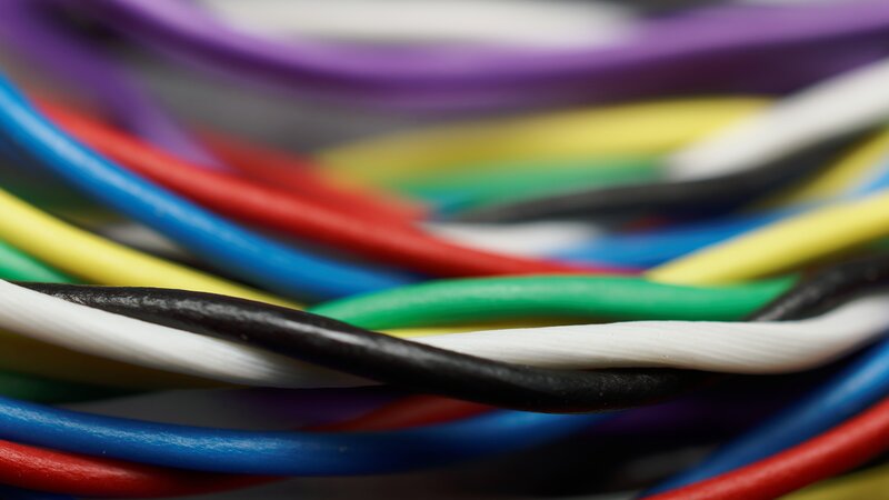 Colorful Wires in Bundle