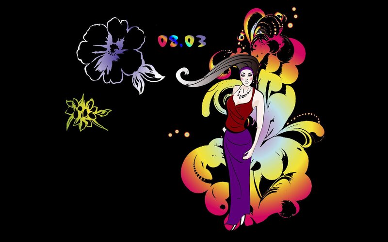 colorful woman illustration
