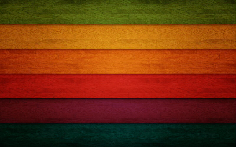 Colorful Wood Planks — Green, Calm, Abstract