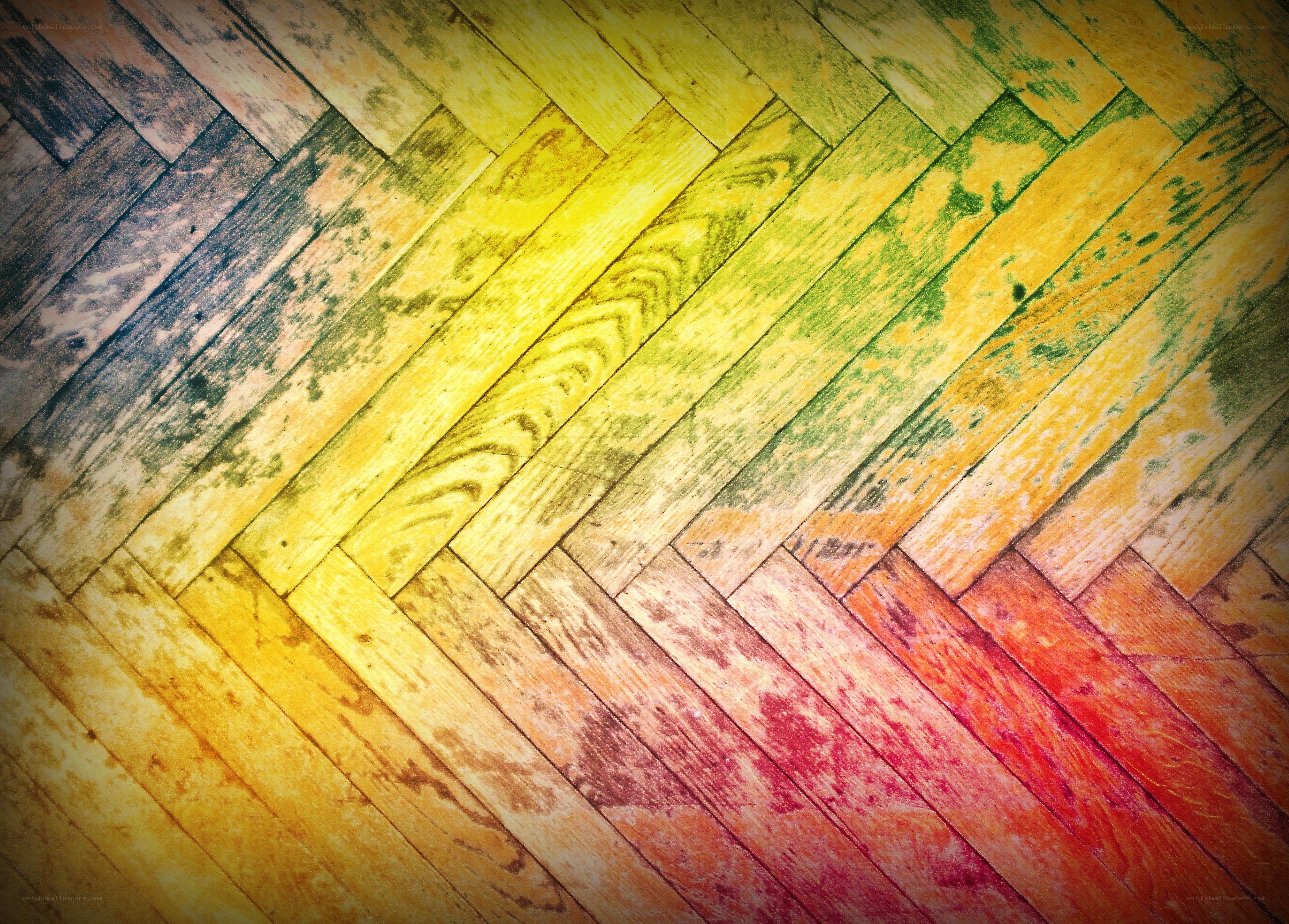 colorful wooden floor pattern