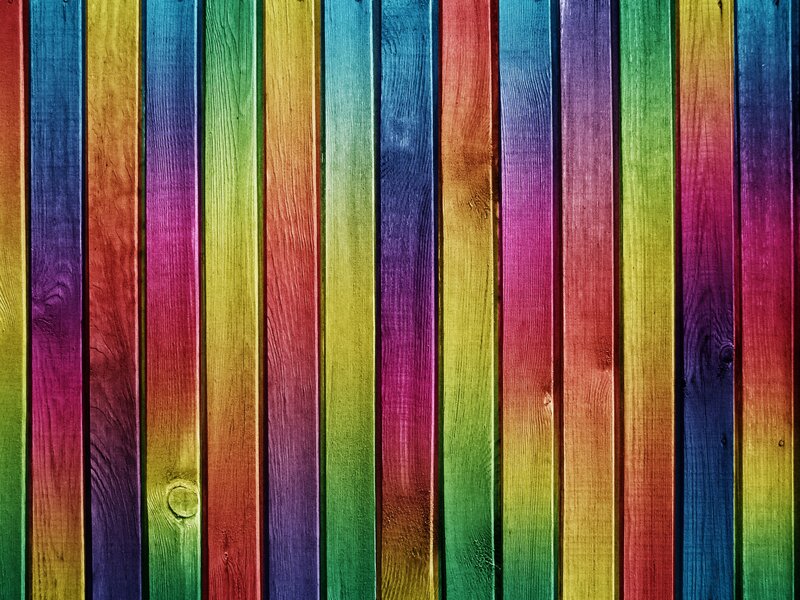 colorful wooden planks