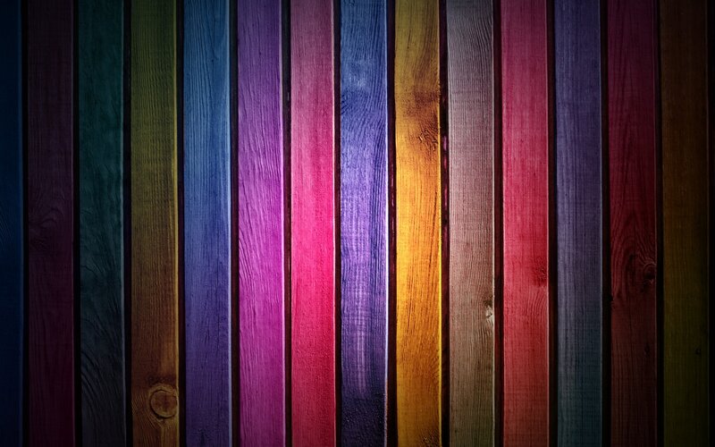 colorful wooden planks