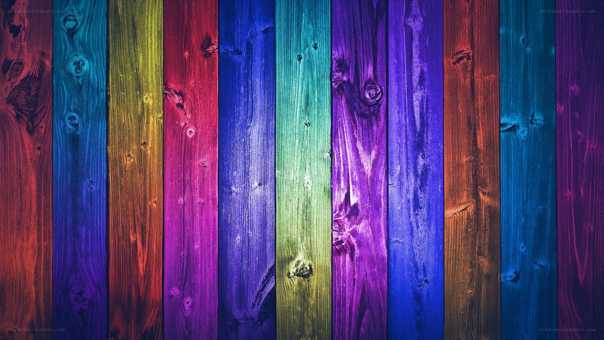colorful wooden planks