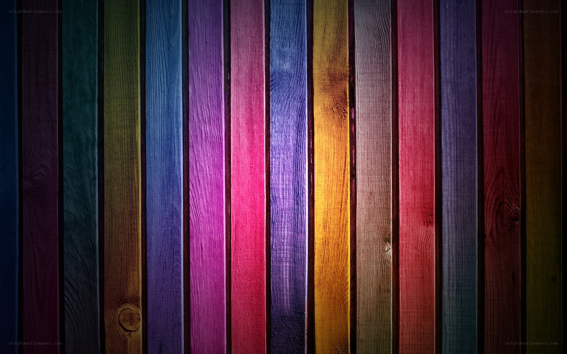 colorful wooden planks