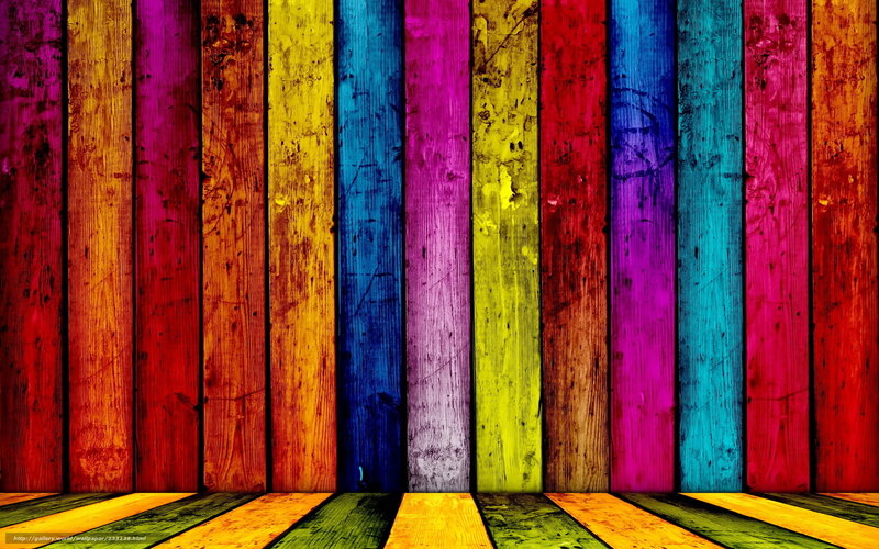 colorful wooden planks