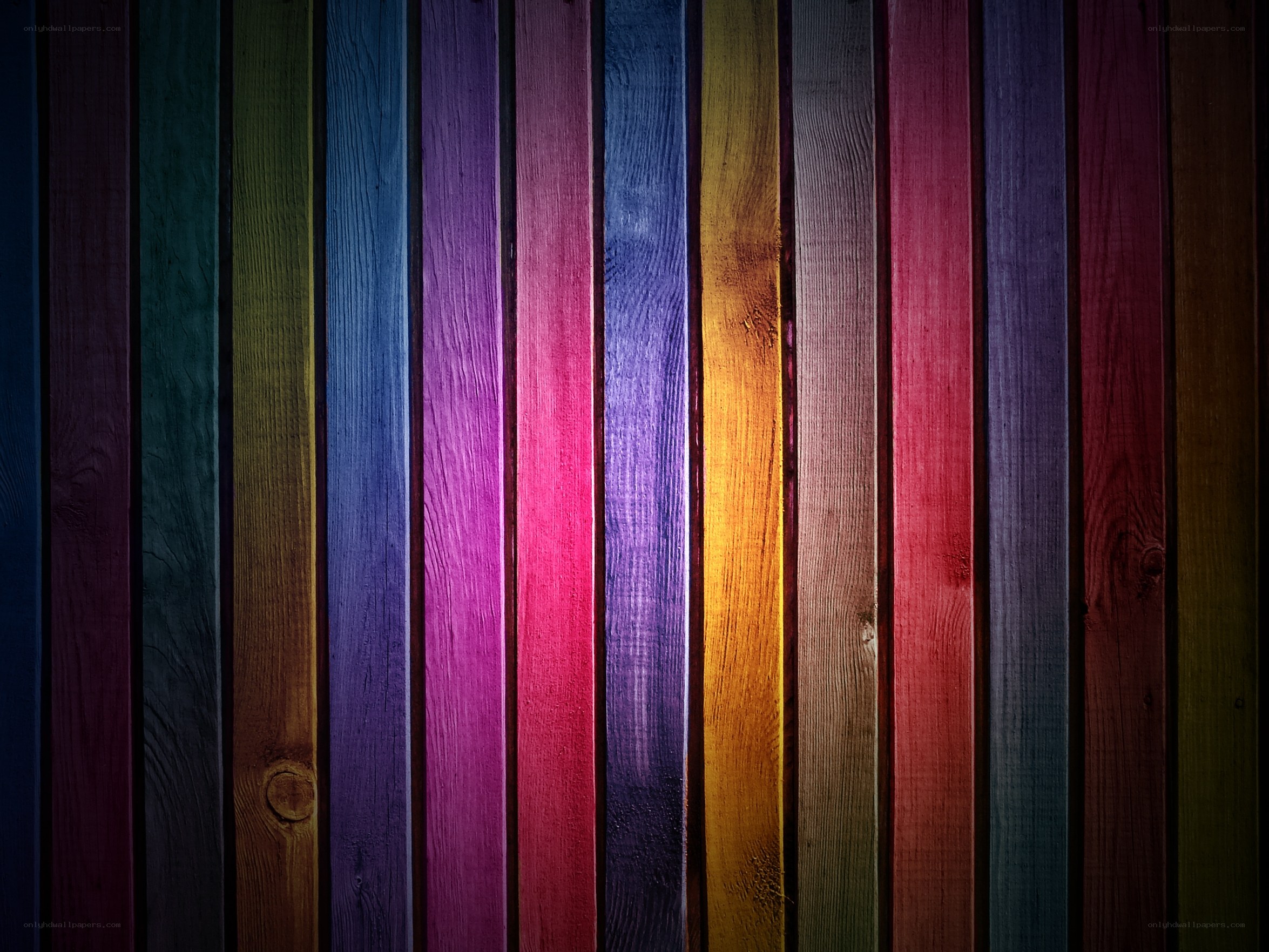 colorful wooden planks