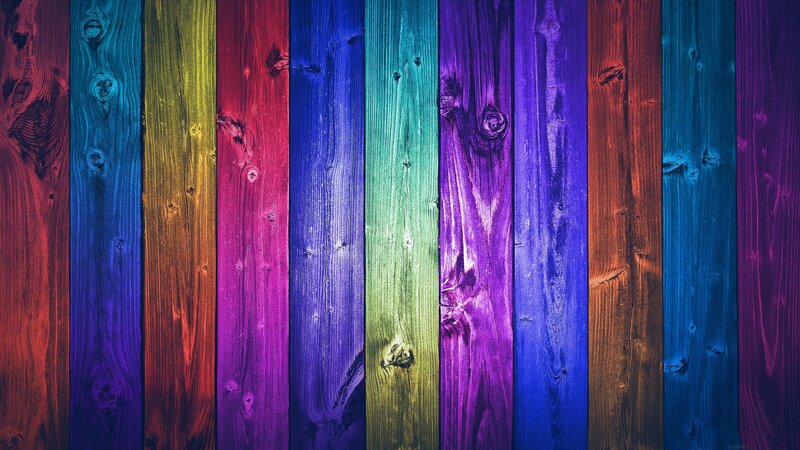 Colorful Wooden Planks — Blue