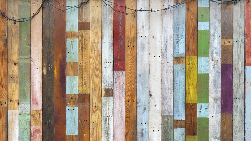 Colorful Wooden Planks — Brown