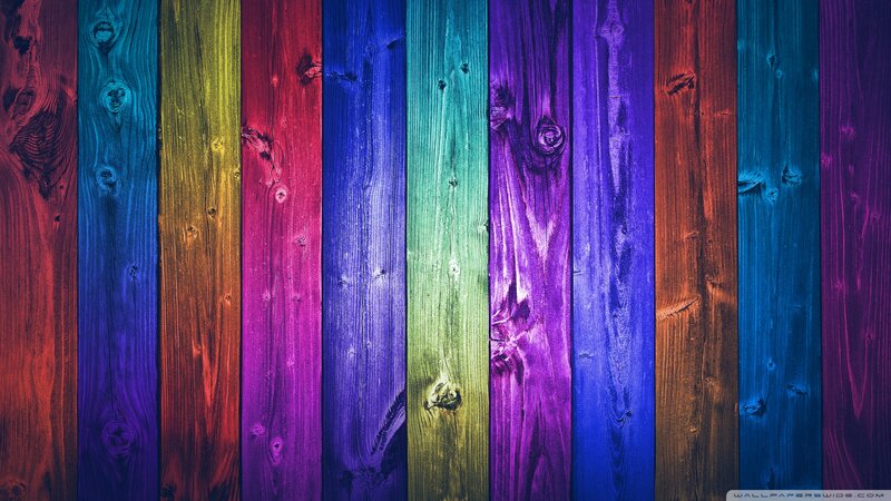 Colorful Wooden Planks — Purple, Vibrant, Digital Art