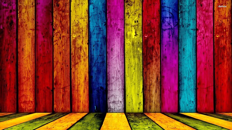 Colorful Wooden Planks — Red