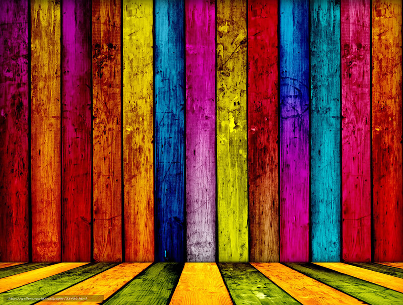 colorful wooden planks