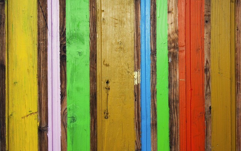 Colorful Wooden Planks — Yellow, Vibrant