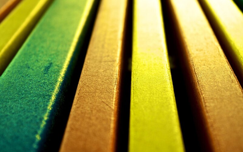 colorful wooden slats