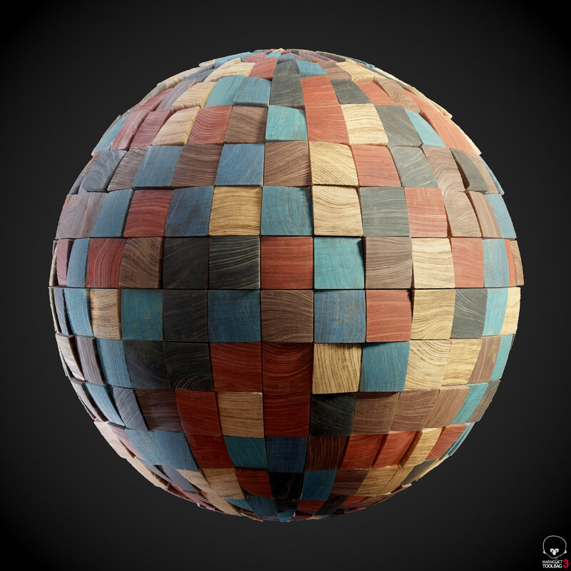 Colorful Wooden Sphere