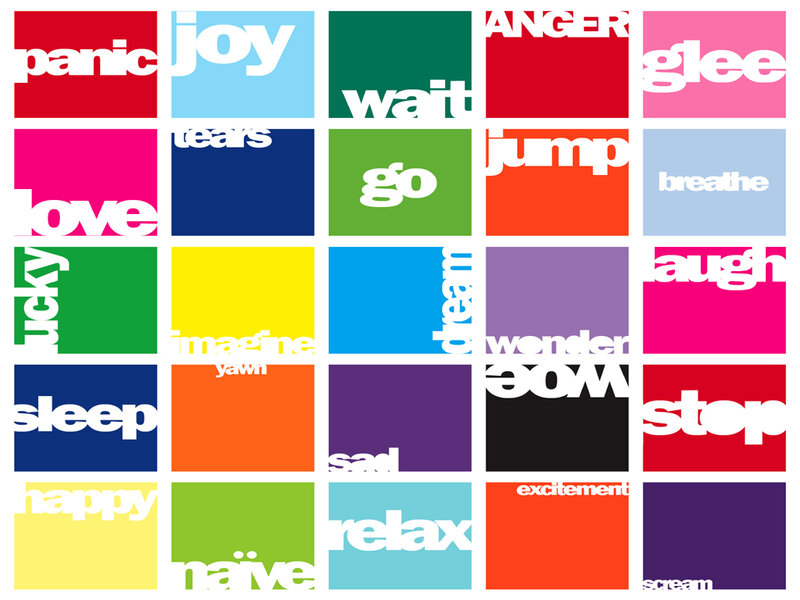 Colorful Word Tiles