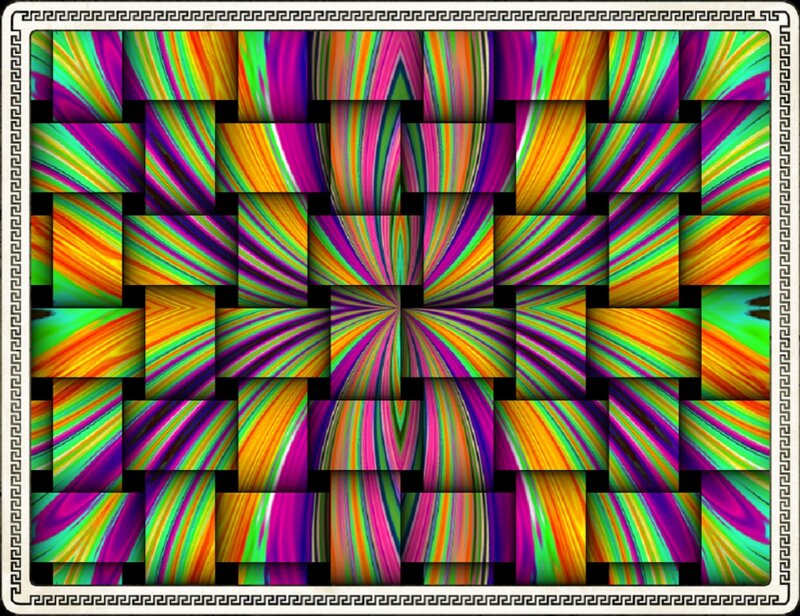 Colorful Woven Pattern — Purple
