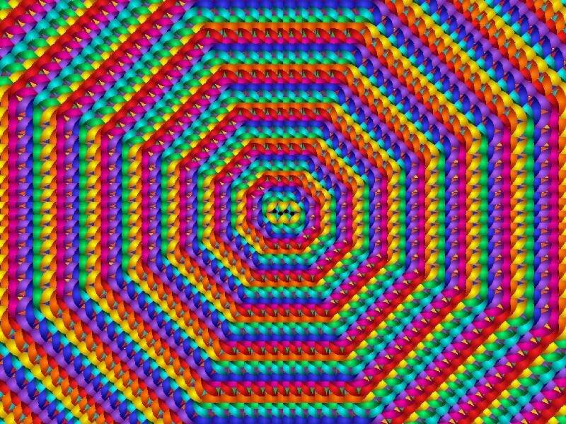 Colorful Woven Pattern — Red