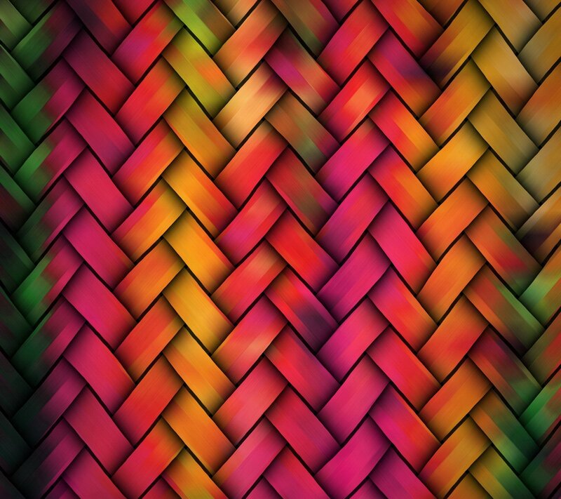 Colorful Woven Pattern — Red, Vibrant, Abstract