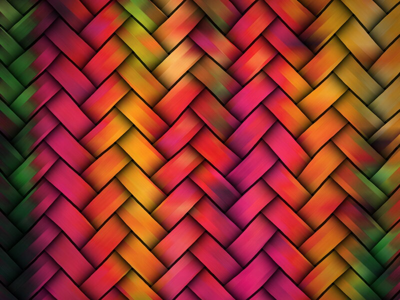 Colorful Woven Pattern — Red, Vibrant