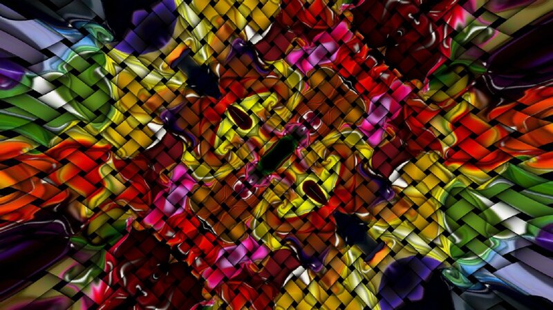Colorful Woven Pattern — Yellow