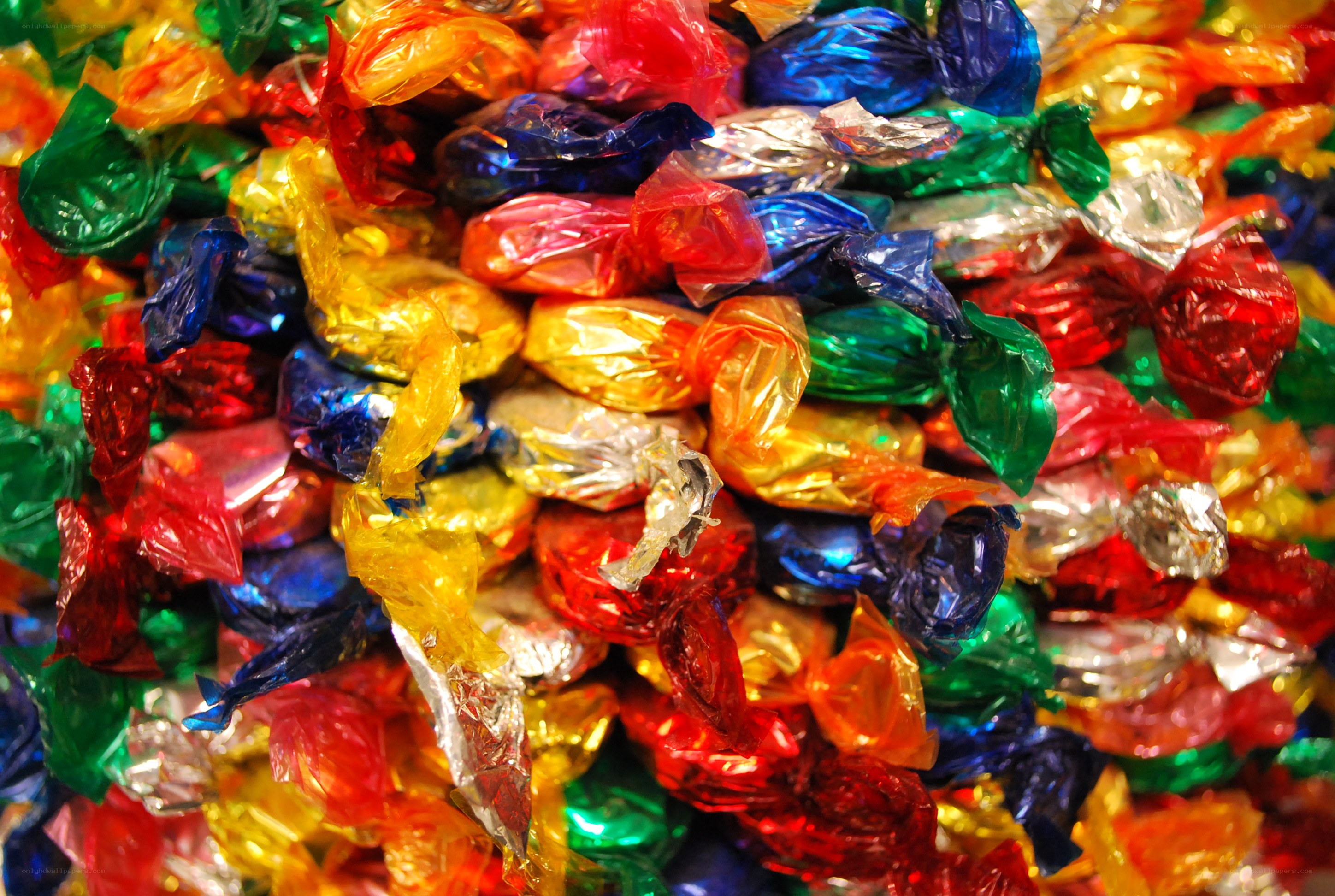 Colorful wrapped candies
