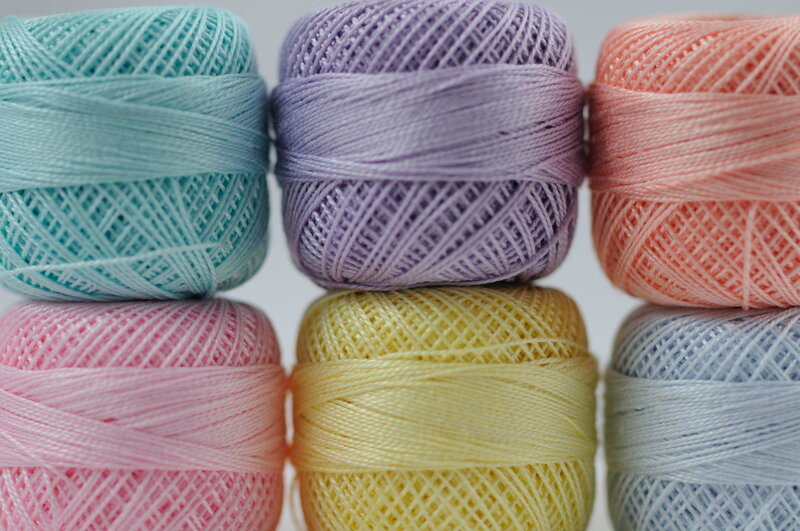 Colorful yarn balls