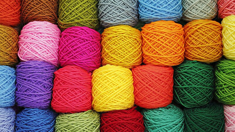 Colorful Yarn Balls — Yellow