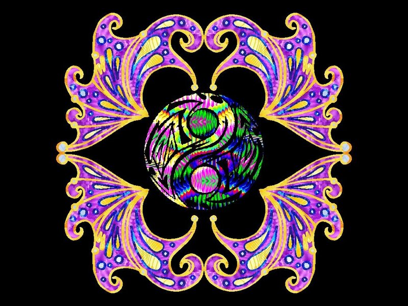 Colorful Yin-yang Symbol