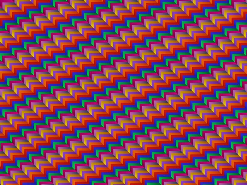 Colorful Zigzag Pattern — Red