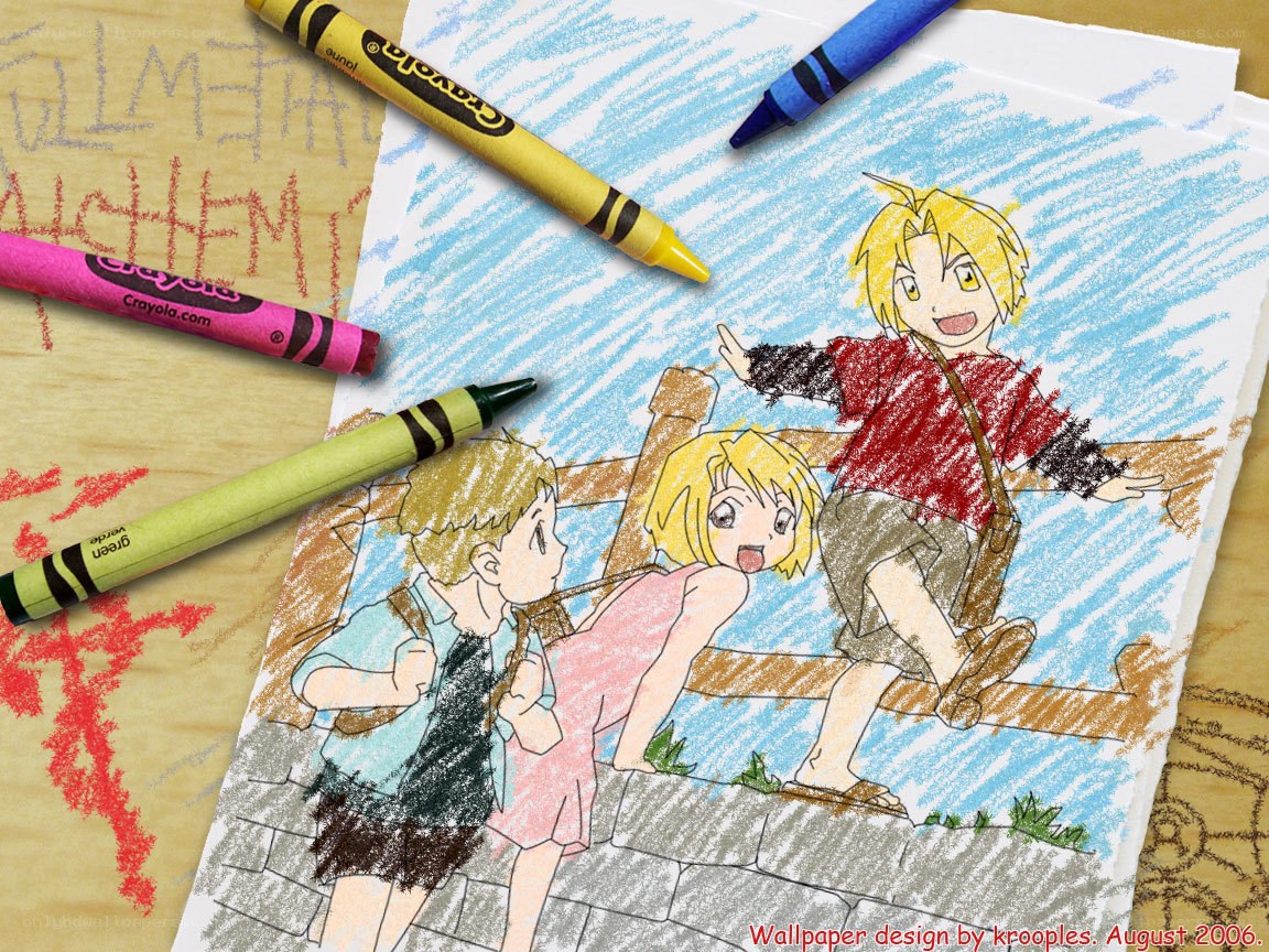 Coloring of anime characters