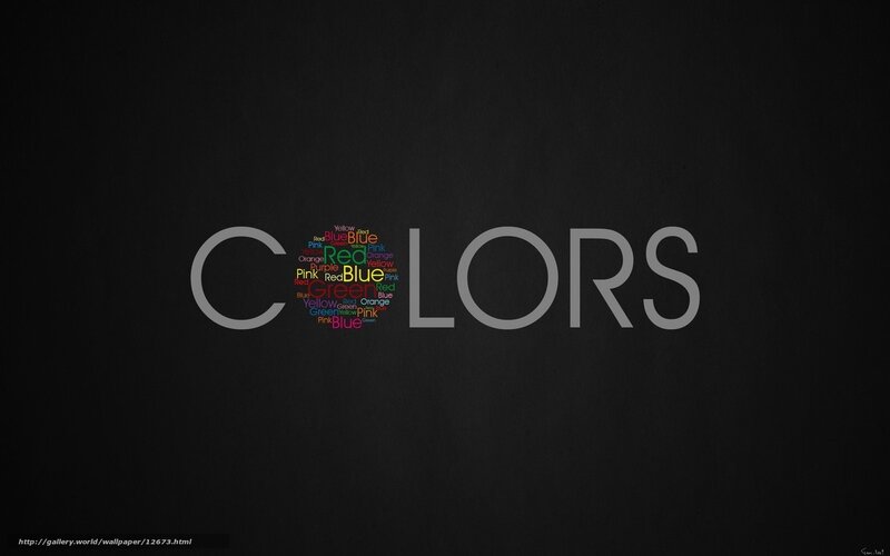 Colors word art