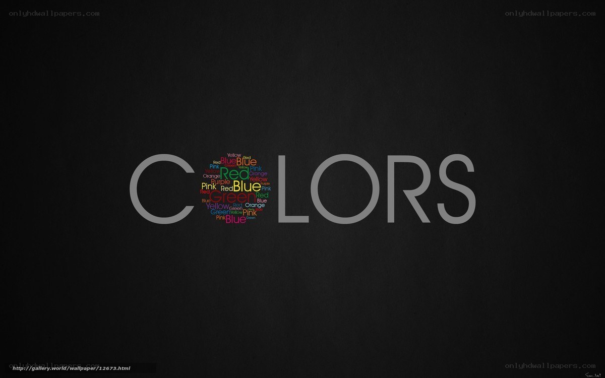 Colors word art