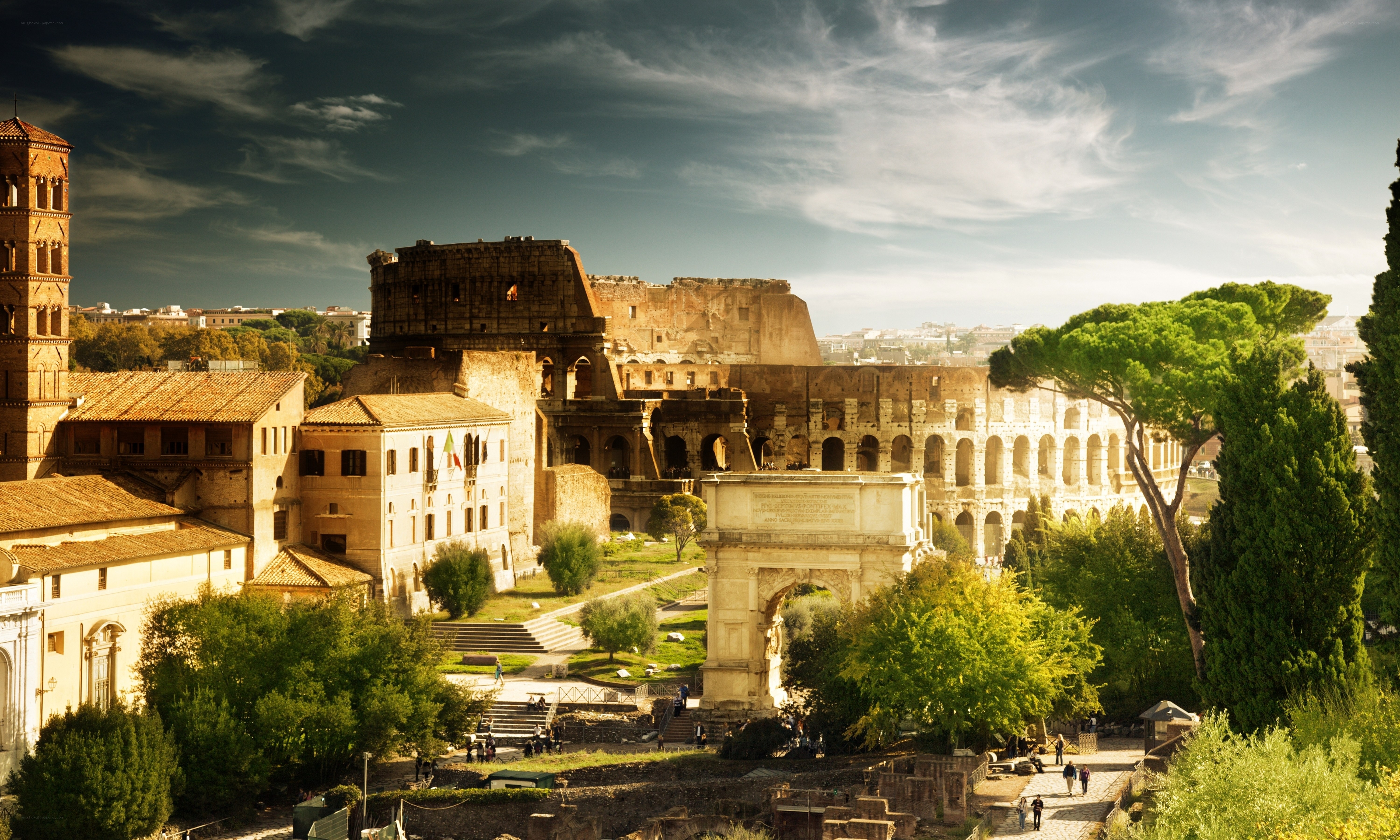 Colosseum and Roman Forum