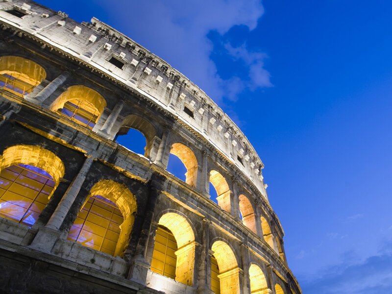 Colosseum at dusk