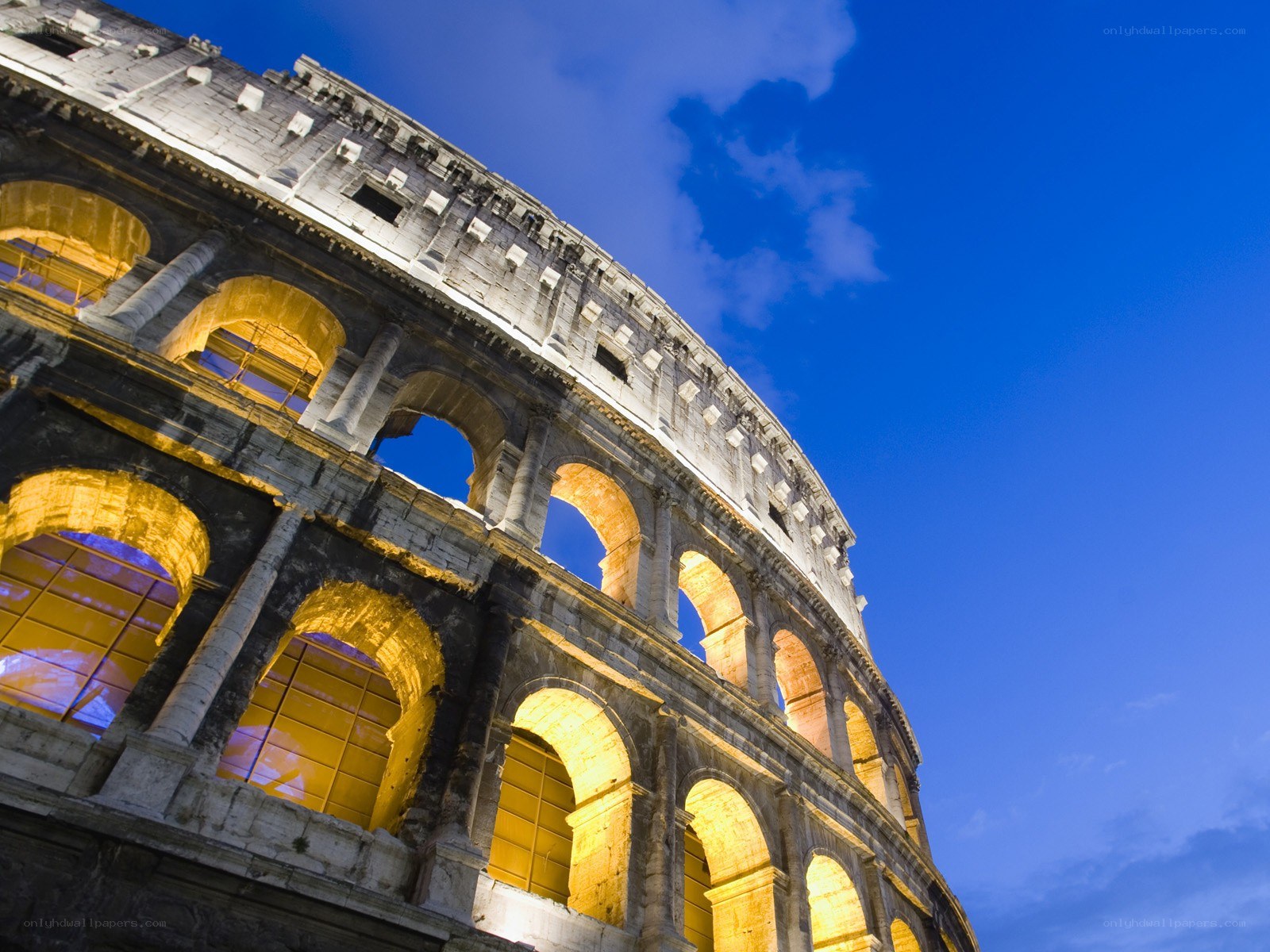 Colosseum at dusk