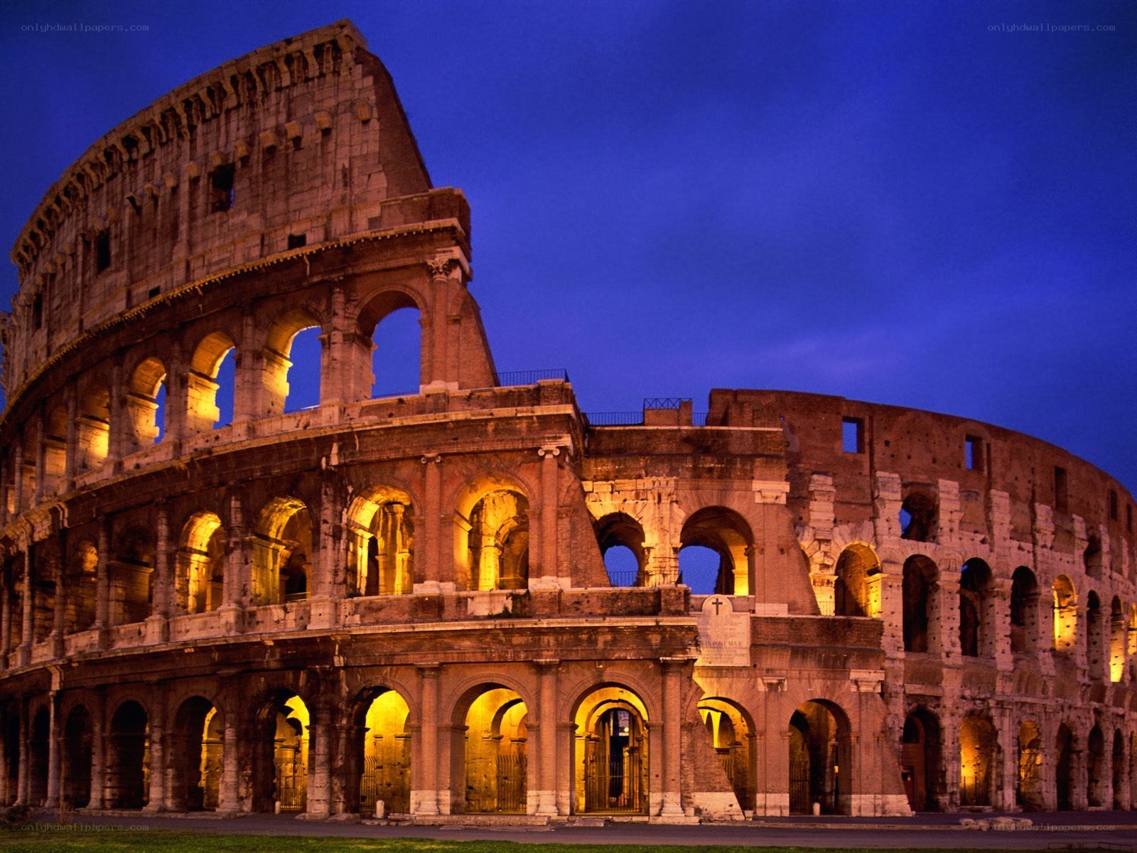 Colosseum at dusk
