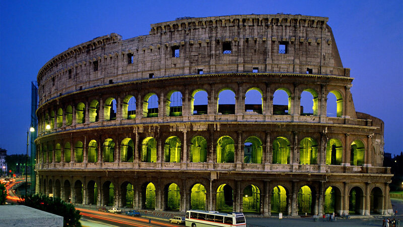 Colosseum at Dusk — Blue, Dramatic