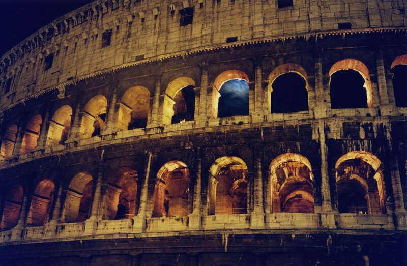 Colosseum at night