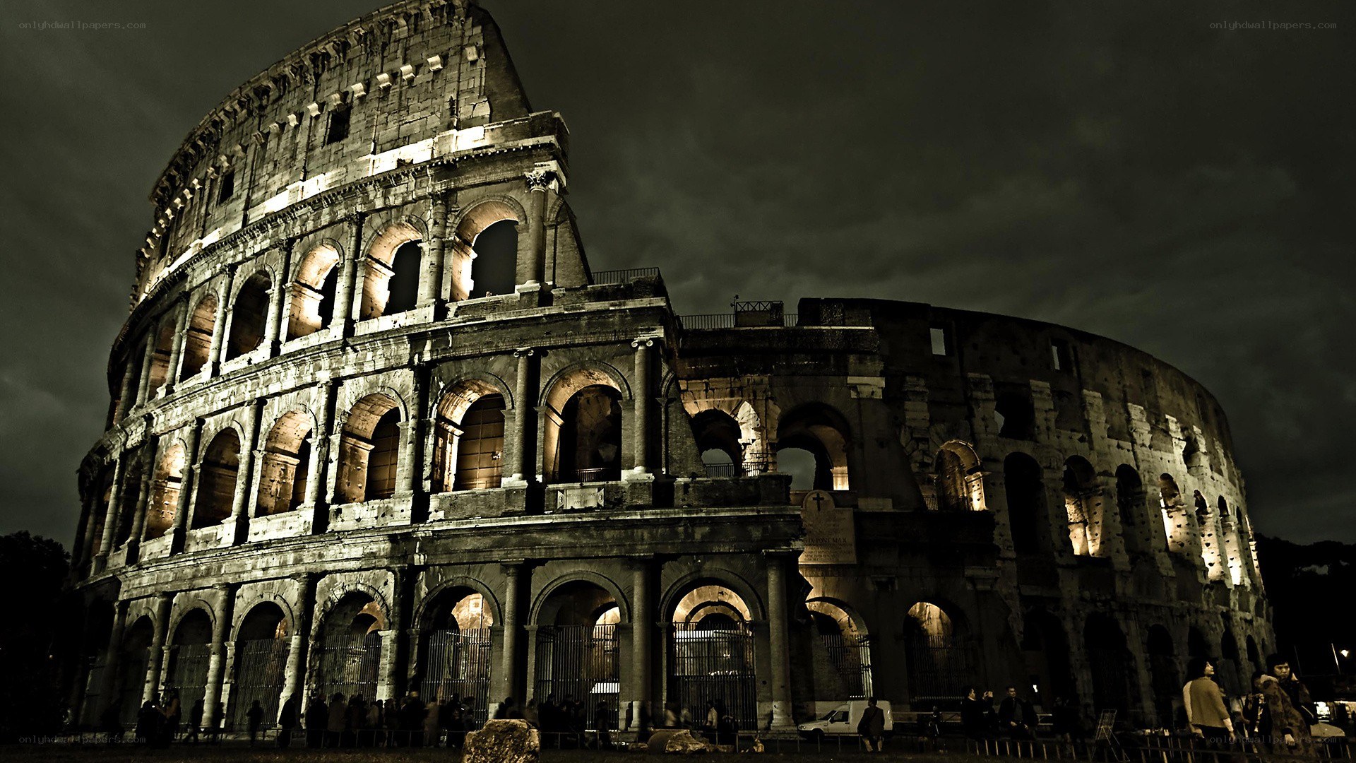 Colosseum at night