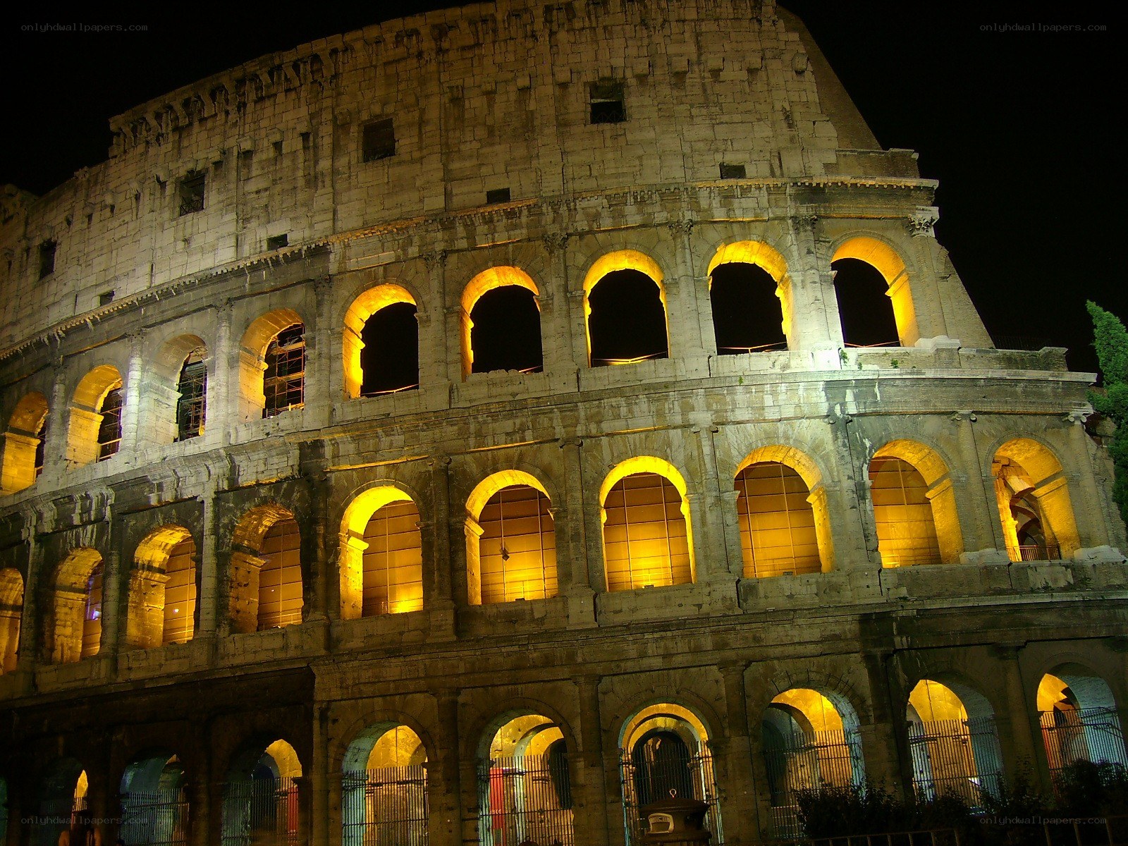 Colosseum at night