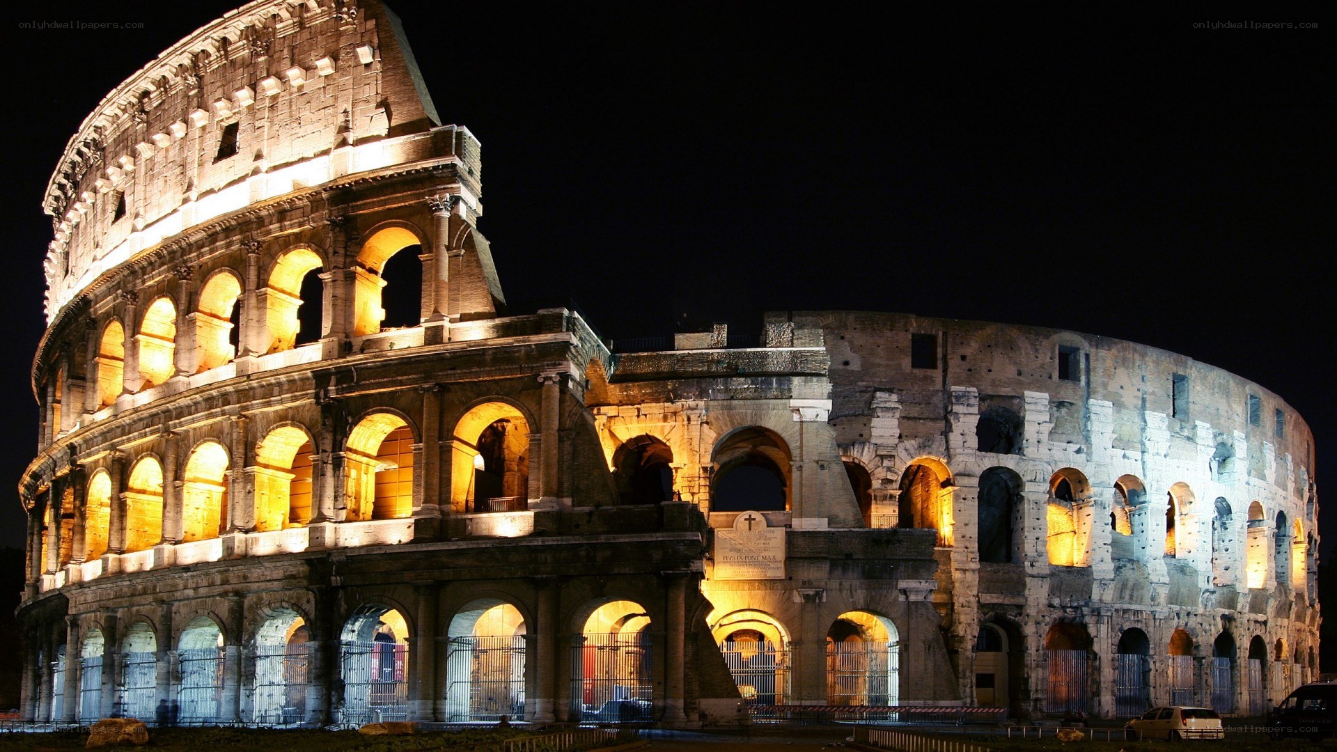 Colosseum at night