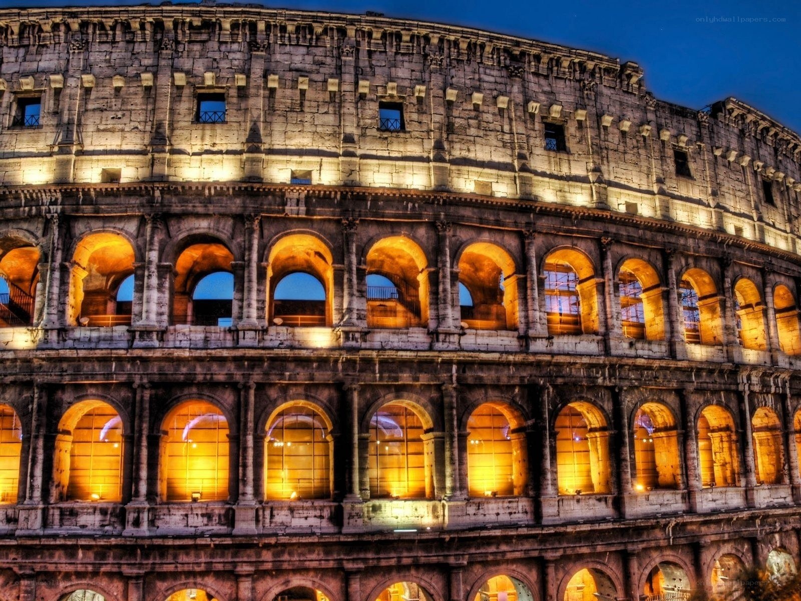 Colosseum at night