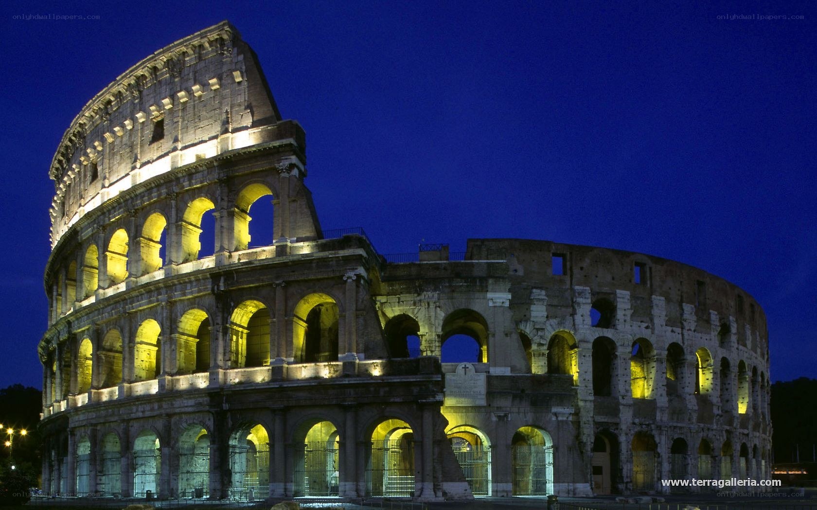 Colosseum at night