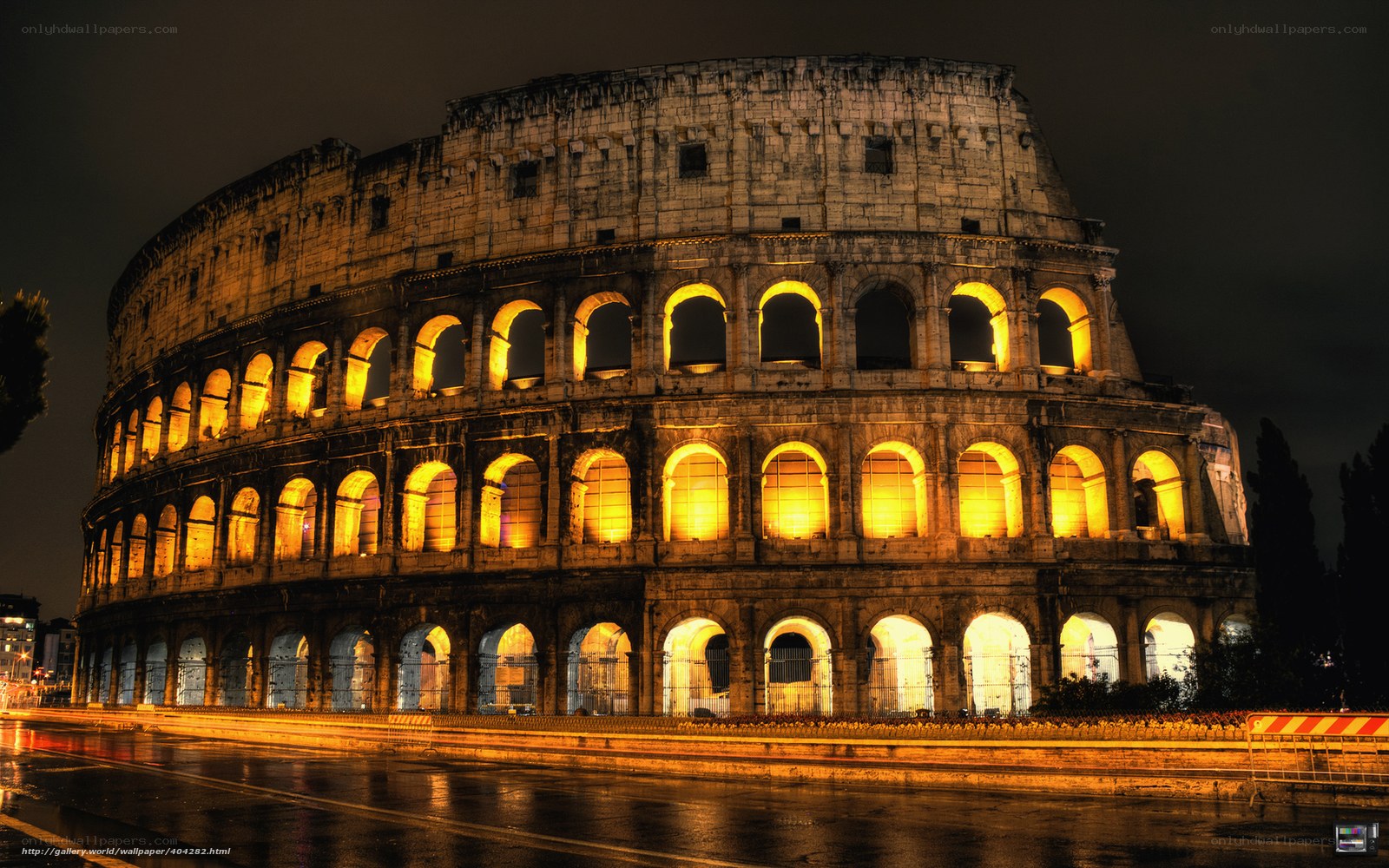 Colosseum at night