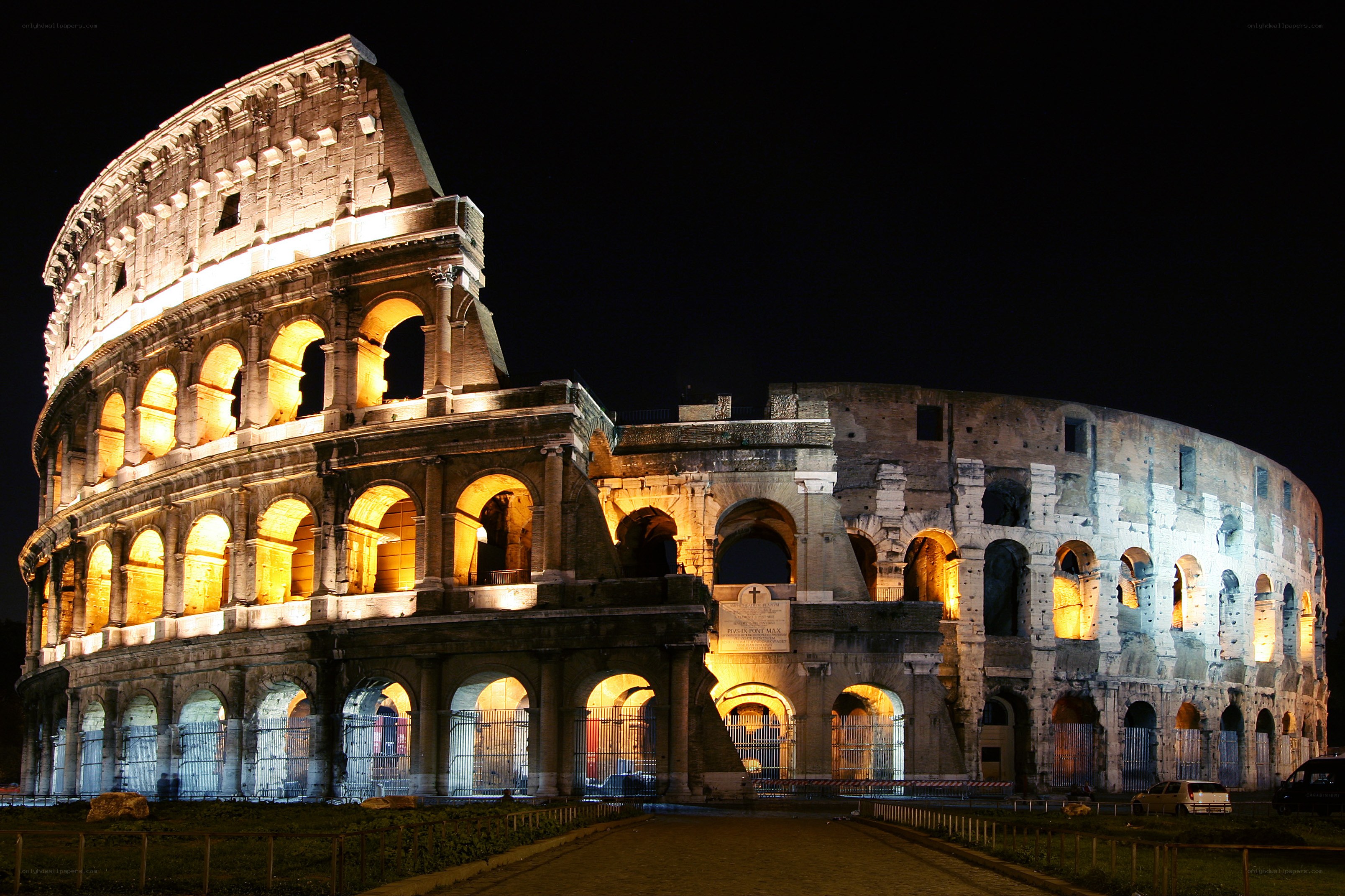Colosseum at night